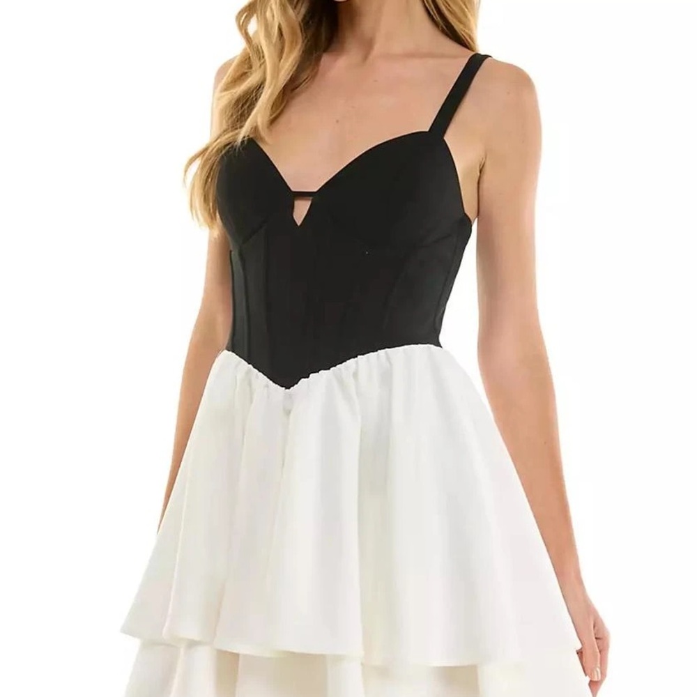 Chic Black and White Dress
